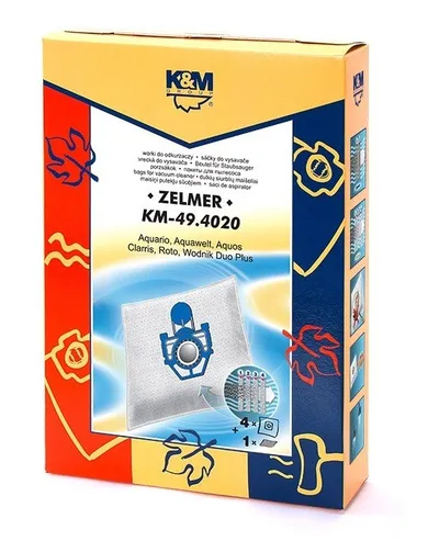 K&M, worki do odkurzacza KM 49.4020, 4 szt. + 1 filtr