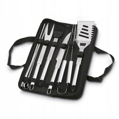Könighoffer, BBQ Chef, zestaw narzędzi grillowych w torbie, 12 elementów