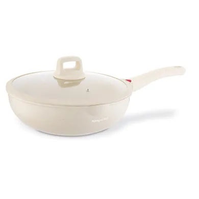 Könighoffer, Creamy Marble, patelnia wok, 30-9,5 cm