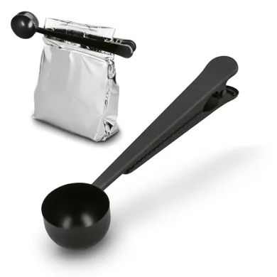 Könighoffer, Dark, miarka nierdzewna do kawy i herbaty z klipsem, 16,5-3,6 cm, w4034