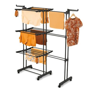 Könighoffer, suszarka balkonowa, pionowa, ultra black, 72-178-64-170 cm, CR-TR-20E