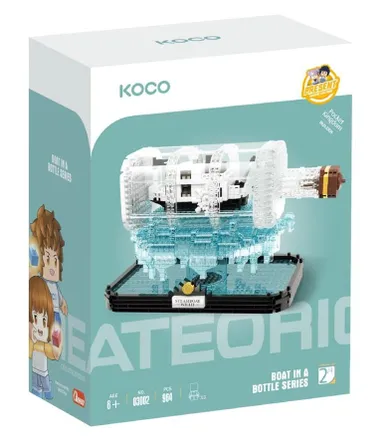 Koco, statek w butelce, klocki, 964 elementy