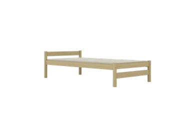 Kocot Kids, Aleks, łóżko z materacem, naturalny nielakierowany, 80-180 cm