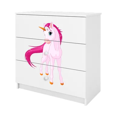 Kocot Kids, Babydreams, komoda, biała, jednorożec