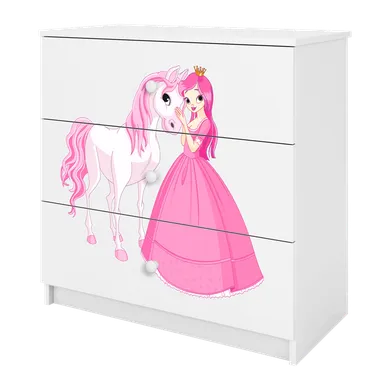 Kocot Kids, Babydreams, komoda, biała, księżniczka konik