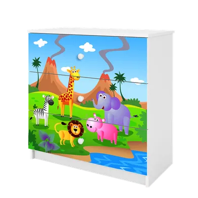 Kocot Kids, Babydreams, komoda, biała, safari