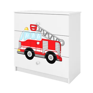 Kocot Kids, Babydreams, komoda, biała, straż pożarna