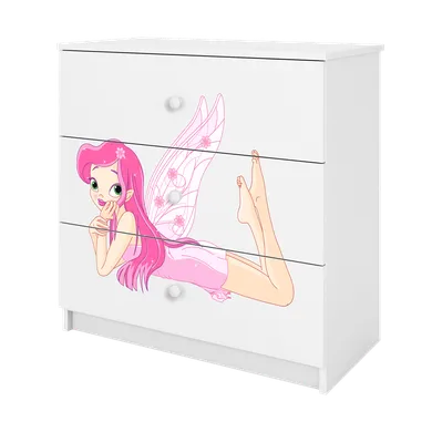 Kocot Kids, Babydreams, komoda, biała, wróżka ze skrzydełkami