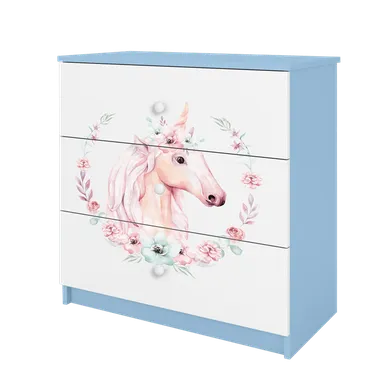 Kocot Kids, Babydreams, komoda, niebieska, konik