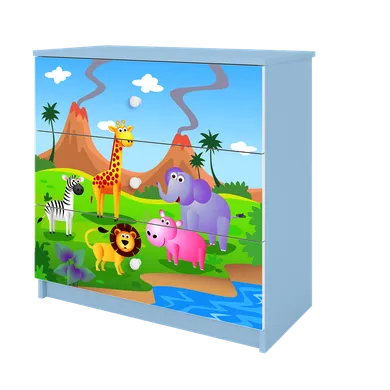 Kocot Kids, Babydreams, komoda, niebieska, safari