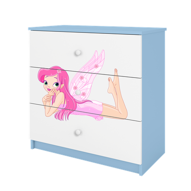 Kocot Kids, Babydreams, komoda, niebieska, wróżka ze skrzydełkami