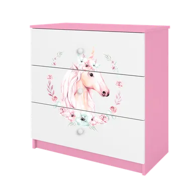 Kocot Kids, Babydreams, komoda, różowa, konik