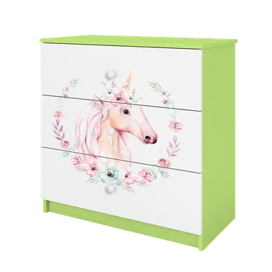 Kocot Kids, Babydreams, komoda, zielona, konik