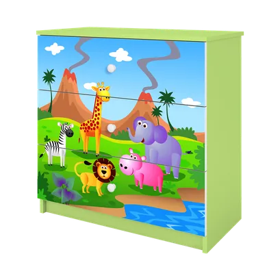Kocot Kids, Babydreams, komoda, zielona, safari