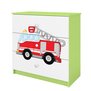 Kocot Kids, Babydreams, komoda, zielona, straż pożarna