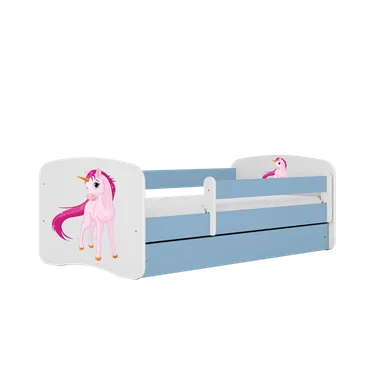 Kocot Kids, Babydreams, łóżko, niebieskie, jednorożec, 80-160 cm