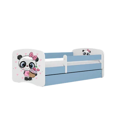 Kocot Kids, Babydreams, łóżko, niebieskie, panda z babeczką, 70-140 cm