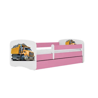 Kocot Kids, Babydreams, łóżko, różowe, ciężarówka, 80-160 cm