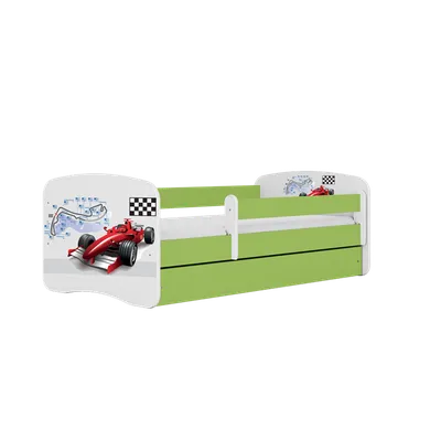 Kocot Kids, Babydreams, łóżko z materacem, zielone, formuła, 80-180 cm