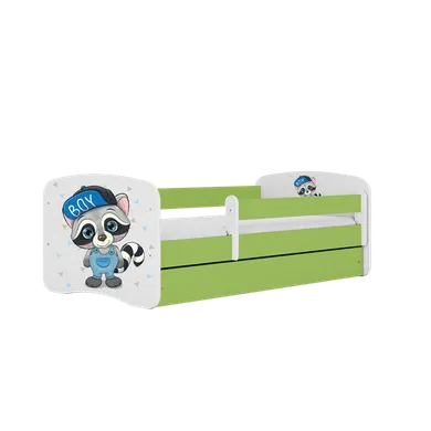 Kocot Kids, Babydreams, łóżko z materacem, zielone, szop, 80-160 cm