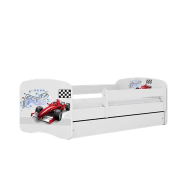 Kocot Kids, Babydreams, łóżko z szufladą, białe, formuła, 80-180 cm