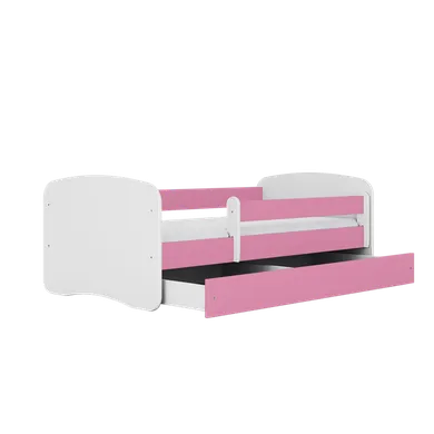 Kocot Kids, Babydreams, łóżko z szufladą i materacem, różowe, 70-140 cm