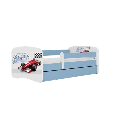 Kocot Kids, Babydreams, łóżko z szufladą, niebieskie, formuła, 80-180 cm