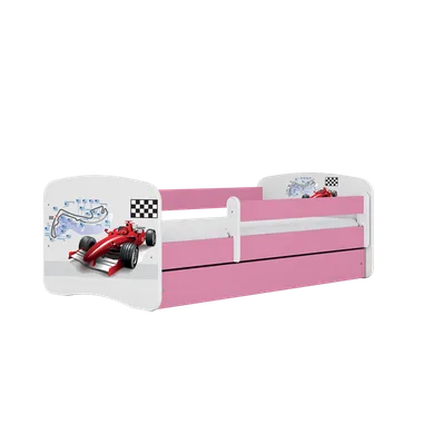 Kocot Kids, Babydreams, łóżko z szufladą, różowe, formuła, 80-160 cm