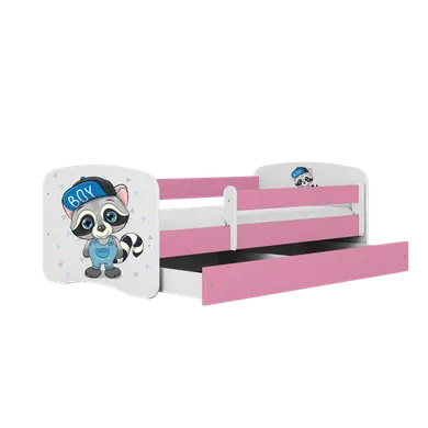 Kocot Kids, Babydreams, łóżko z szufladą, różowe, szop, 80-160 cm