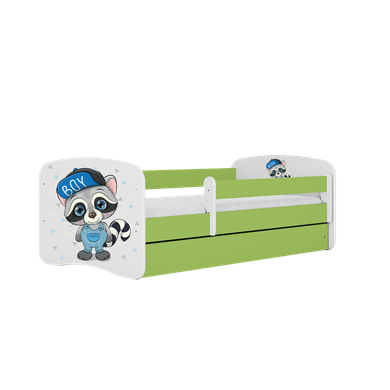 Kocot Kids, Babydreams, łóżko z szufladą, zielone, szop, 80-180 cm