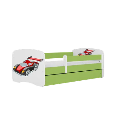 Kocot Kids, Babydreams, łóżko, zielone, auto wyścigowe, 80-180 cm