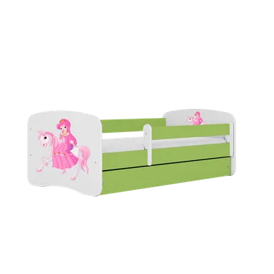 Kocot Kids, Babydreams, łóżko, zielone, księżniczka na koniku, 70-140 cm