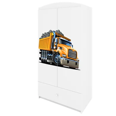 Kocot Kids, Babydreams, szafa, biała, ciężarówka, 181.2-52-90 cm