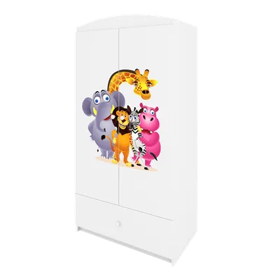 Kocot Kids, Babydreams, szafa, biała, ZOO, 181.2-52-90 cm