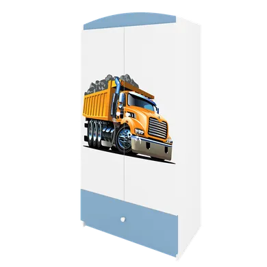 Kocot Kids, Babydreams, szafa, niebieska, ciężarówka, 181.2-52-90 cm