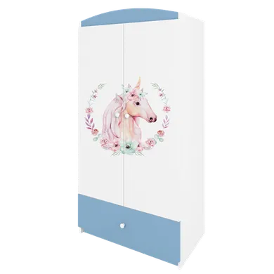 Kocot Kids, Babydreams, szafa, niebieska, konik, 181.2-52-90 cm