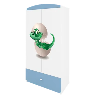 Kocot Kids, Babydreams, szafa, niebieska, mały dino, 181.2-52-90 cm