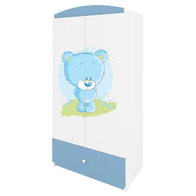 Kocot Kids, Babydreams, szafa, niebieska, niebieski miś, 181.2-52-90 cm