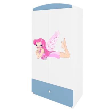 Kocot Kids, Babydreams, szafa, niebieska, wróżka ze skrzydełkami, 181.2-52-90 cm
