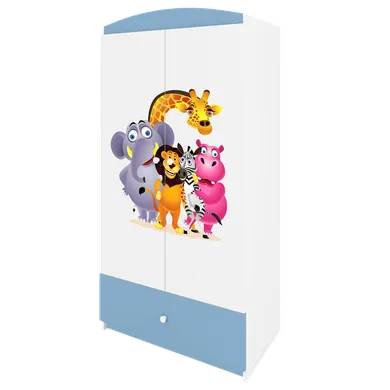 Kocot Kids, Babydreams, szafa, niebieska, ZOO, 181.2-52-90 cm