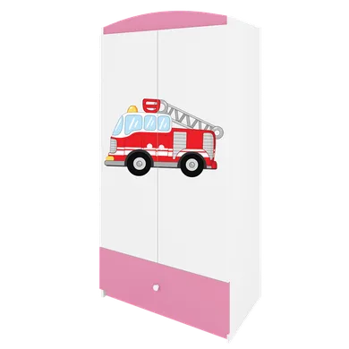 Kocot Kids, Babydreams, szafa, różowa, straż pożarna, 181.2-52-90 cm