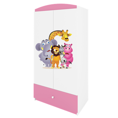 Kocot Kids, Babydreams, szafa, różowa, ZOO, 181.2-52-90 cm
