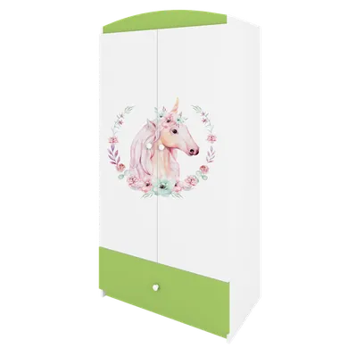 Kocot Kids, Babydreams, szafa, zielona, konik, 181.2-52-90 cm