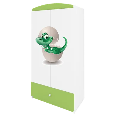 Kocot Kids, Babydreams, szafa, zielona, mały dino, 181.2-52-90 cm