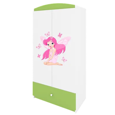 Kocot Kids, Babydreams, szafa, zielona, wróżka z motylkami, 181.2-52-90 cm