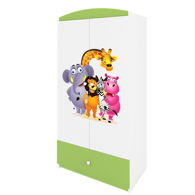 Kocot Kids, Babydreams, szafa, zielona, ZOO, 181.2-52-90 cm