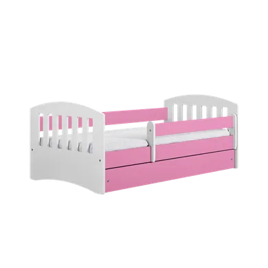 Kocot Kids, Classic 1, łóżko z szufladą, różowe, 80-160 cm