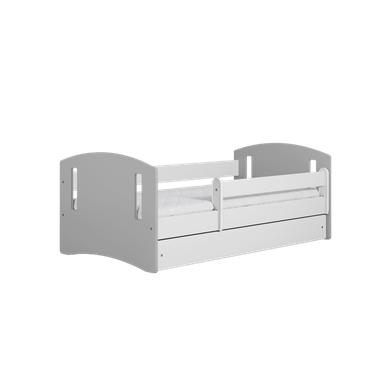 Kocot Kids, Classic 2, łóżko, szare, 80-160 cm