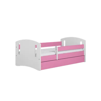 Kocot Kids, Classic 2, łóżko z szufladą, różowe, 80-140 cm
