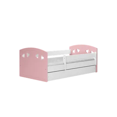 Kocot Kids, Julia, łóżko, pudrowy róż, 80-140 cm
